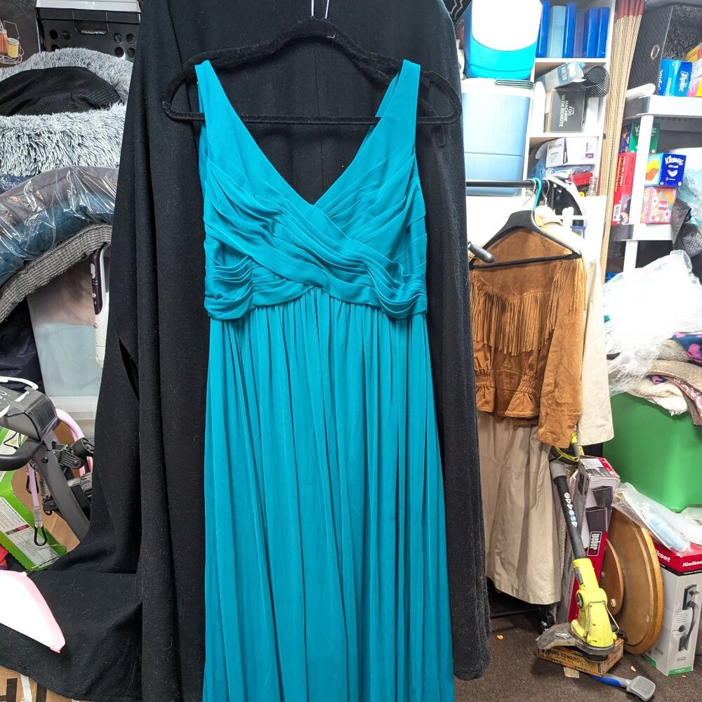 David's Bridal Tank Crinkle Chiffon dress